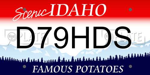 D79HDS Idaho License Plate