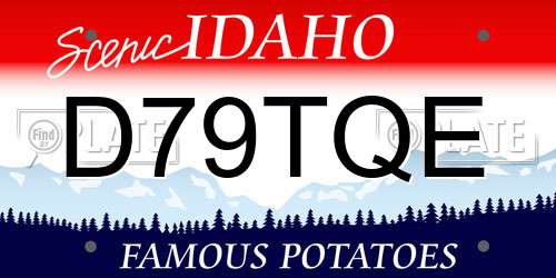 D79TQE Idaho License Plate