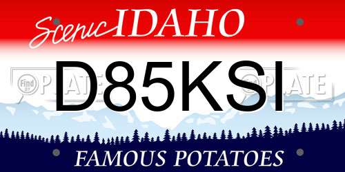 D85KSI Idaho License Plate