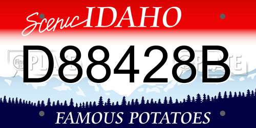 D88428B Idaho License Plate