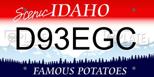 D93EGC Idaho License Plate