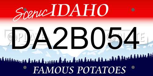 DA2B054 Idaho License Plate