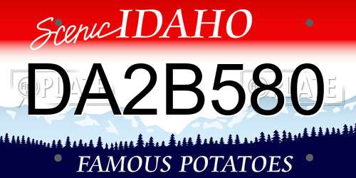 DA2B580 Idaho License Plate