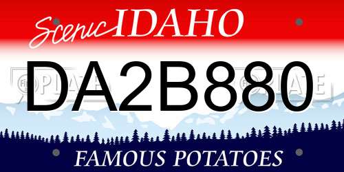 DA2B880 Idaho License Plate