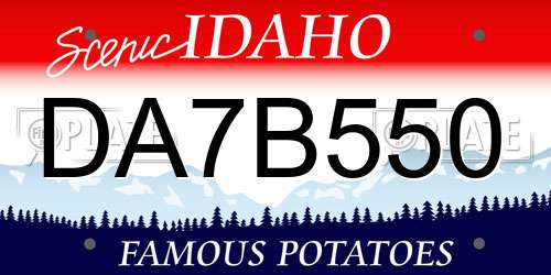 DA7B550 Idaho License Plate