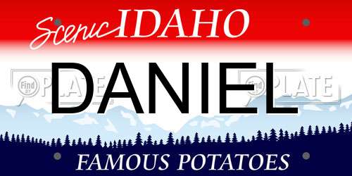 DANIEL Idaho License Plate