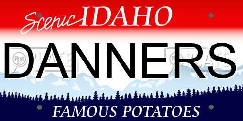 DANNERS Idaho License Plate