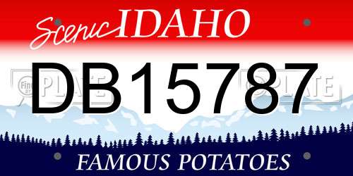 DB15787 Idaho License Plate