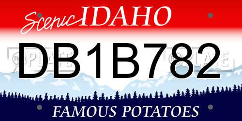 DB1B782 Idaho License Plate