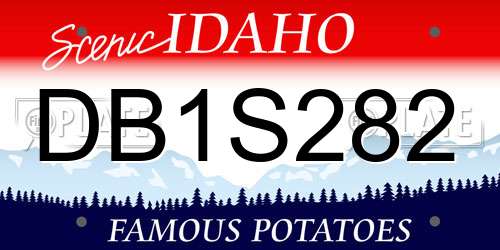 DB1S282 Idaho License Plate