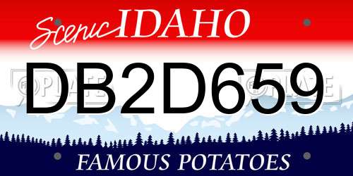 DB2D659 Idaho License Plate