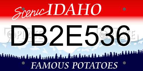 DB2E536 Idaho License Plate