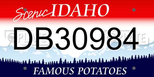 DB30984 Idaho License Plate