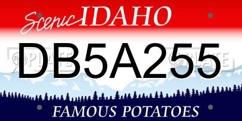 DB5A255 Idaho License Plate