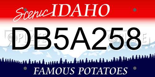 DB5A258 Idaho License Plate