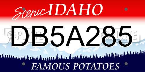 DB5A285 Idaho License Plate