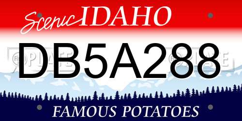 DB5A288 Idaho License Plate