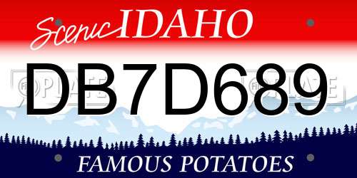 DB7D689 Idaho License Plate