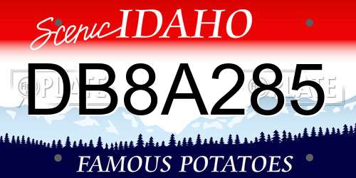 DB8A285 Idaho License Plate