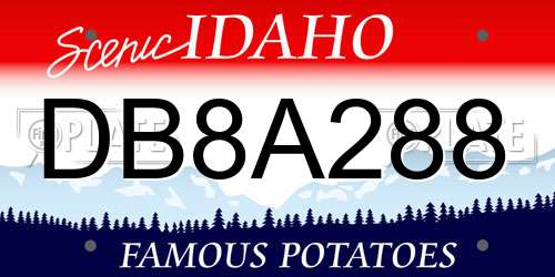 DB8A288 Idaho License Plate
