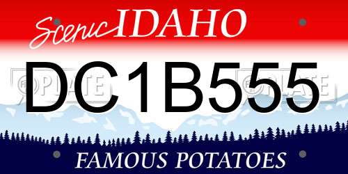 DC1B555 Idaho License Plate
