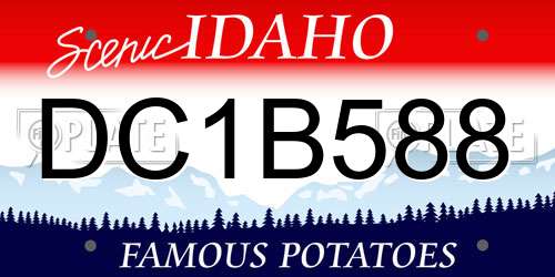 DC1B588 Idaho License Plate