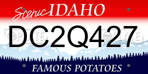 DC2Q427 Idaho License Plate