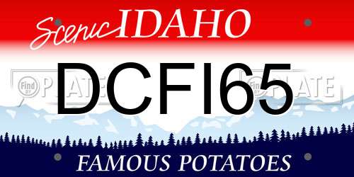 DCFI65 Idaho License Plate