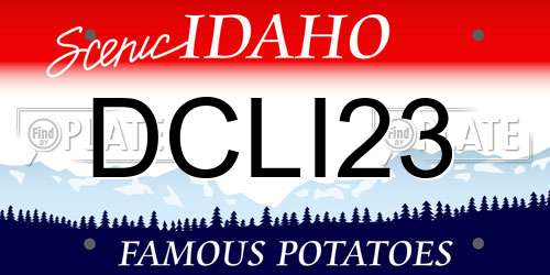 DCLI23 Idaho License Plate