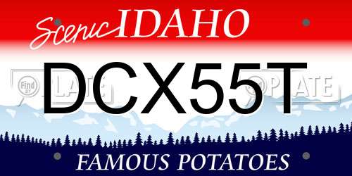 DCX55T Idaho License Plate