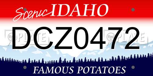 DCZ0472 Idaho License Plate