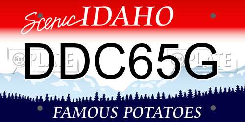 DDC65G Idaho License Plate
