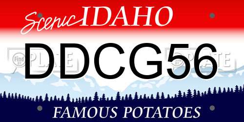 DDCG56 Idaho License Plate