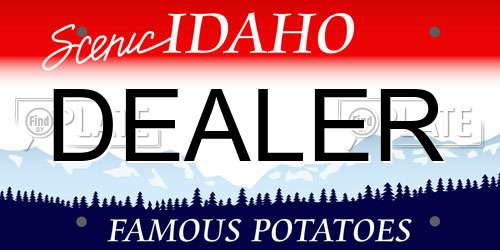 DEALER Idaho License Plate