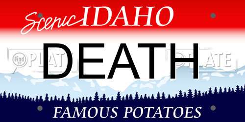 DEATH Idaho License Plate