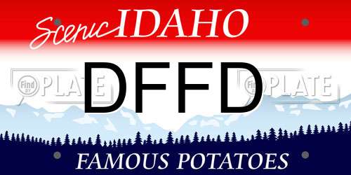 DFFD Idaho License Plate