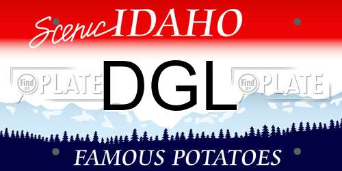 DGL Idaho License Plate