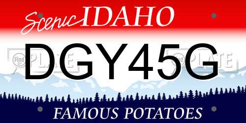 DGY45G Idaho License Plate