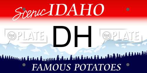 DH Idaho License Plate