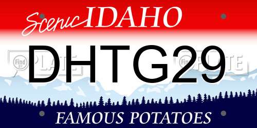 DHTG29 Idaho License Plate