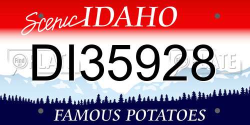 DI35928 Idaho License Plate