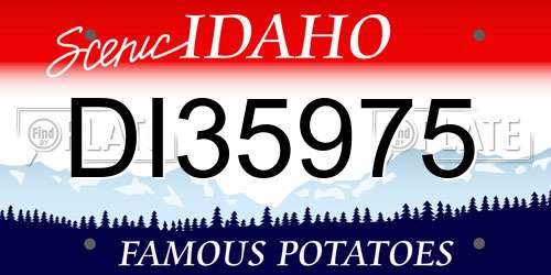 DI35975 Idaho License Plate