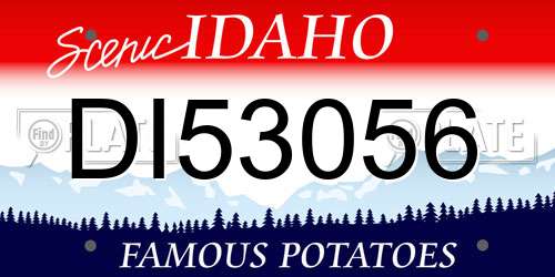 DI53056 Idaho License Plate