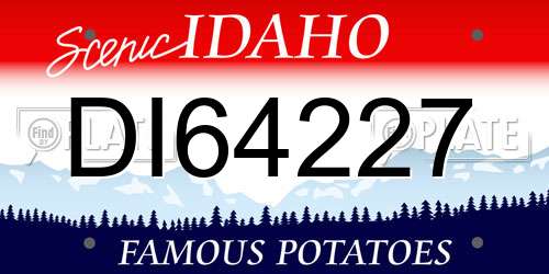 DI64227 Idaho License Plate