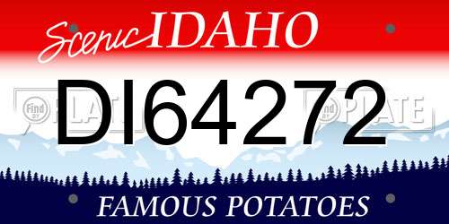 DI64272 Idaho License Plate