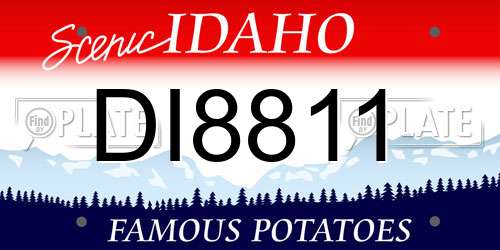 DI8811 Idaho License Plate