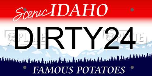 DIRTY24 Idaho License Plate