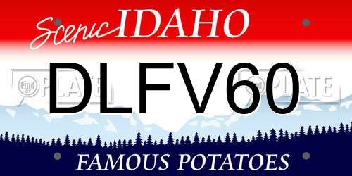 DLFV60 Idaho License Plate