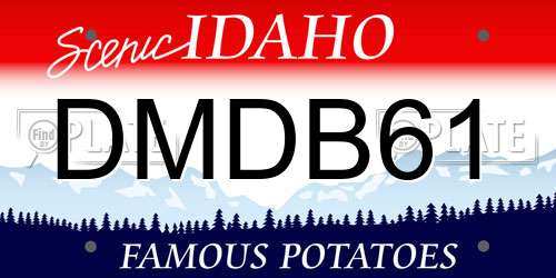DMDB61 Idaho License Plate