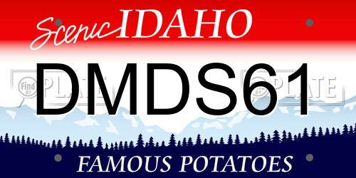 DMDS61 Idaho License Plate